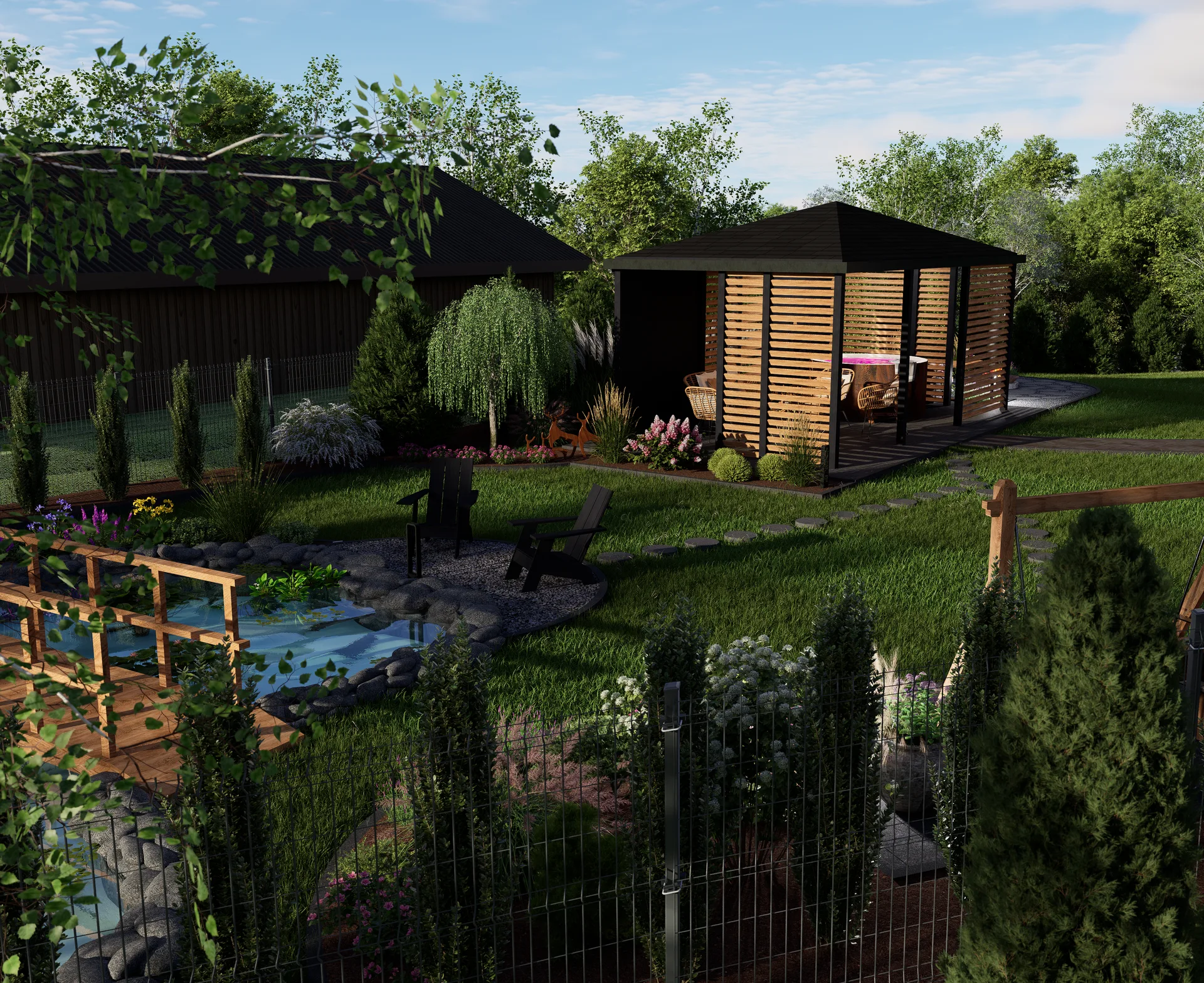 Ogród w stylu modern country — 06